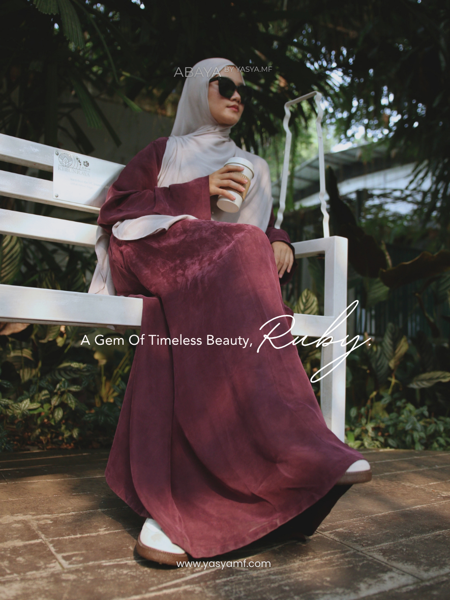 Ruby Abaya | Cupro - Gambar 2